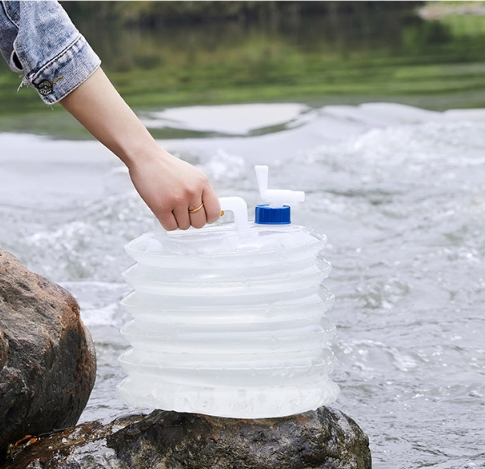 Outdoor Foldable Water Bucket Portable Collapsible Large-Capacity Water Container
