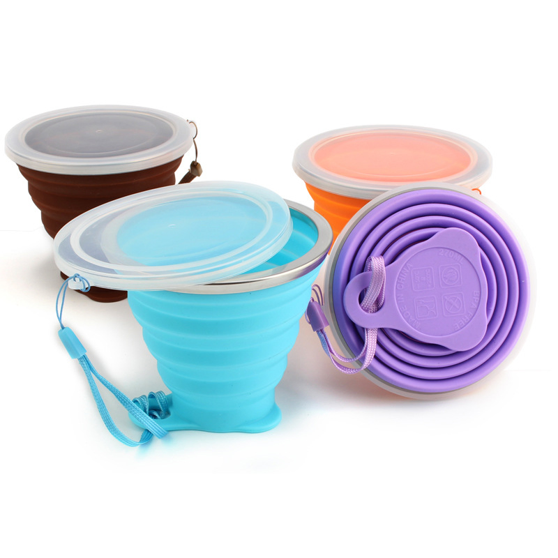 Складная силиконовая кружка Candy Color, 150 мл