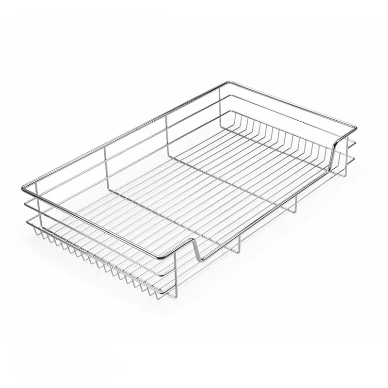 Stainless Steel Kitchen Wire Basket Drawer Slide-out Heavy Duty China Factory Wholesale