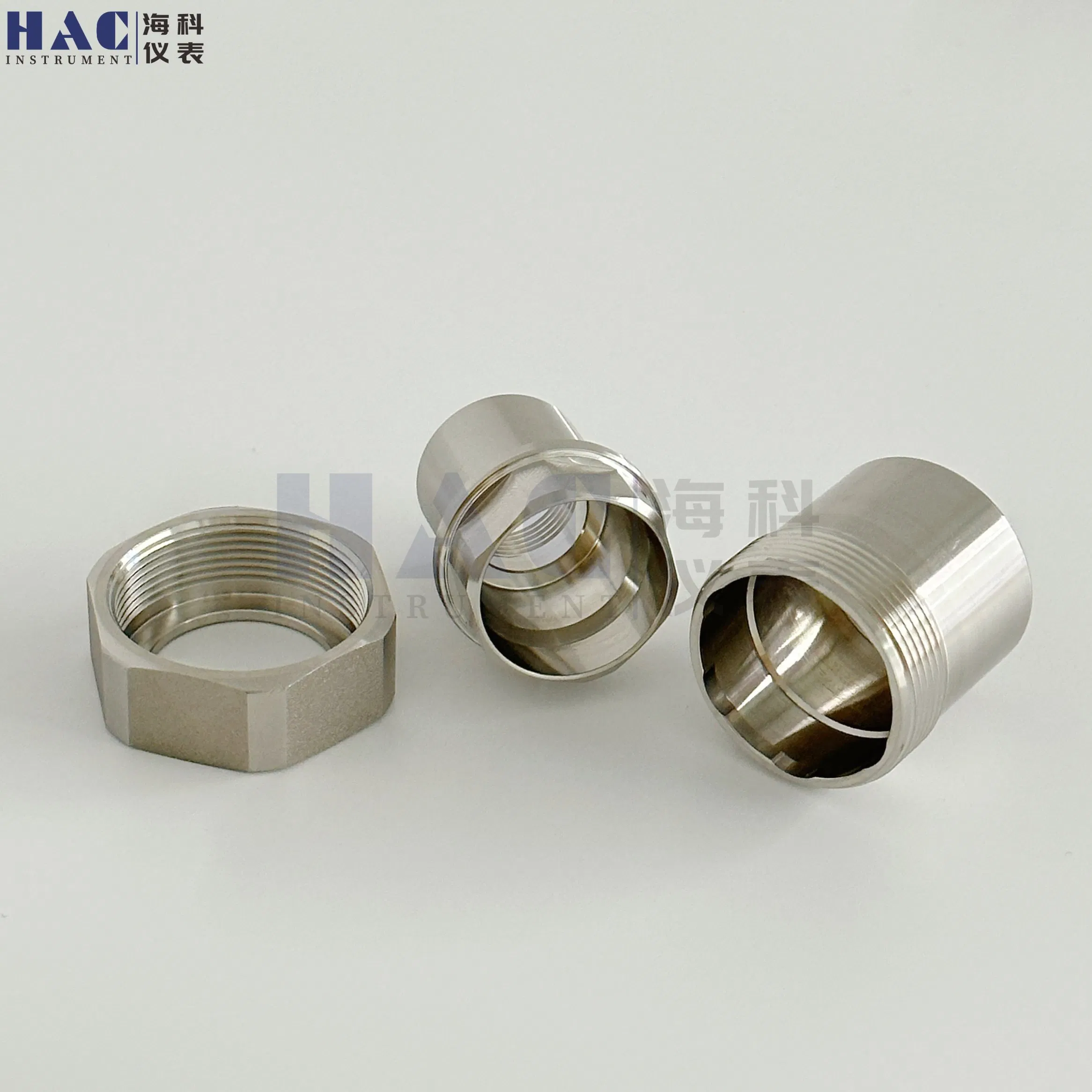 NPT BSPP Metric Thread Connector Brass Oil Pipe Compression Fitting