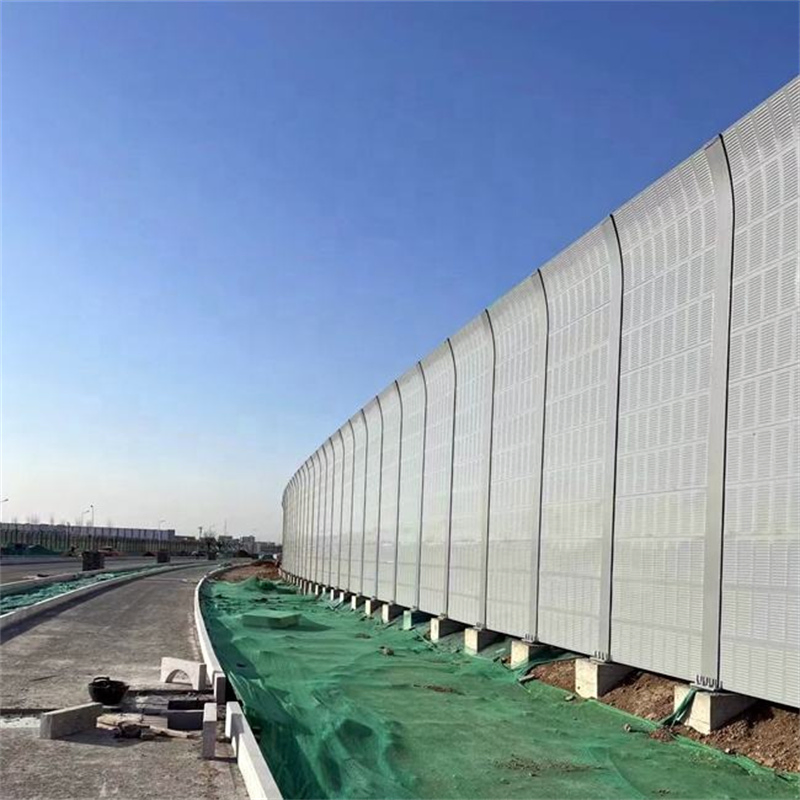 Metal Sound Noise Barrier Railway Barrier Singapore Temporary Noise Barrier Anti Noise Panel