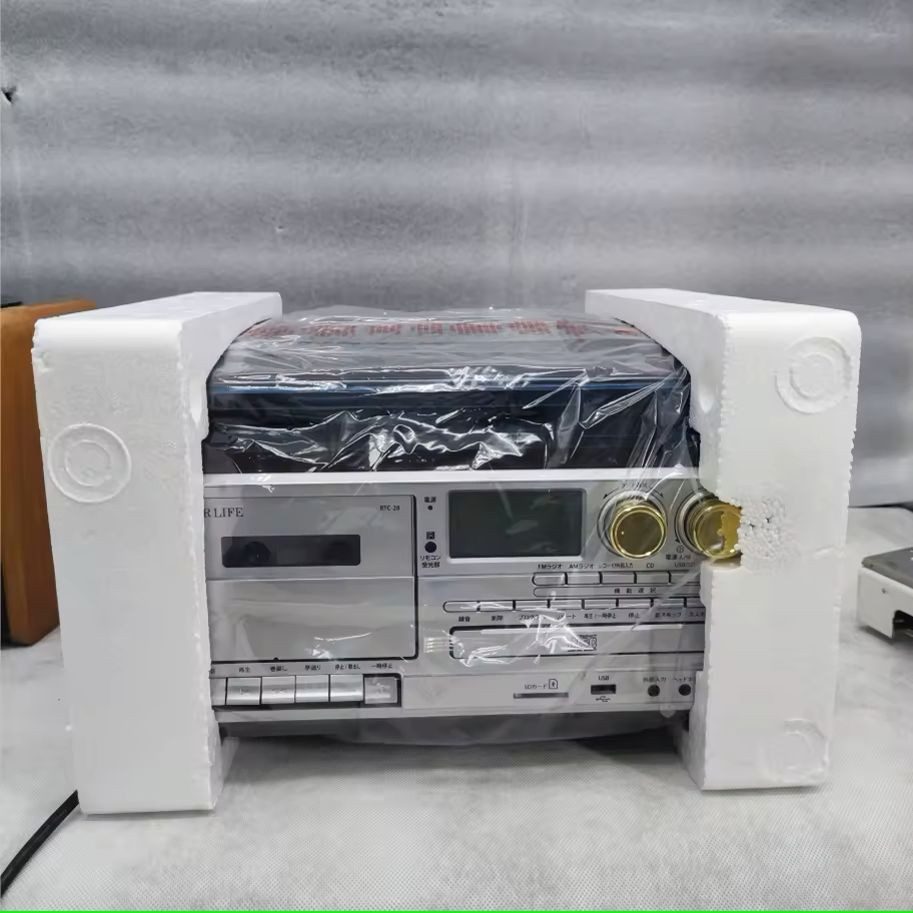 Portable Belt Driven Vintage Bluetooth Vinyl Turntable Stereo Record Players Gramophone Phonograph with FM Radio Function