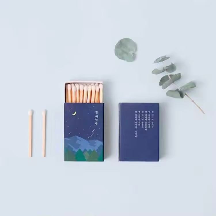 Classic Black White Style Smoking Cigar Candle Matches Anti-Scalding Safe Household Fire Long Materials Match