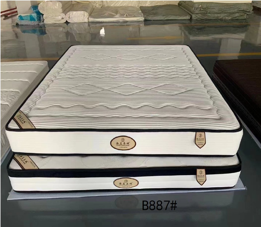 Home Furniture Luxury Natural Latex Euro Top Double Queen King Bed Mattress