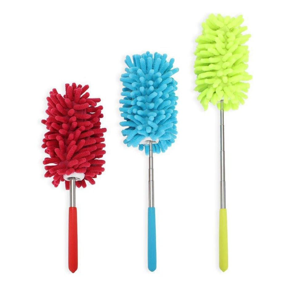 Microfiber Extendable Hand Dusters, Washable Dusting Brush, Leaning Tool for Cleaning Computer
