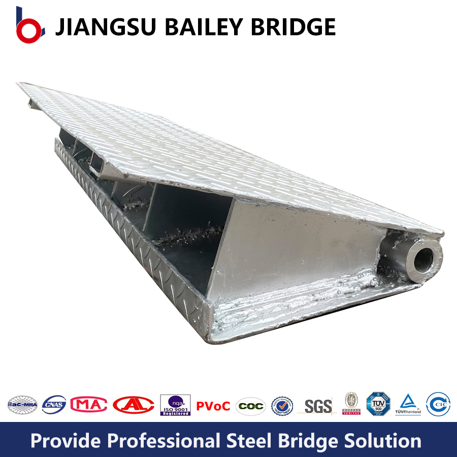 High Performance Precision Anti Corrosion Ramp Bridge End Plate for Bailey Bridge