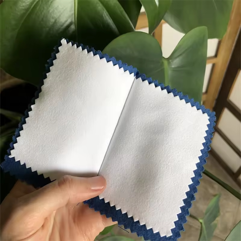 Custom Logo Microfiber Jewelry Cleaning Cloth Optimal Polish & Screen Printed for Cleaners