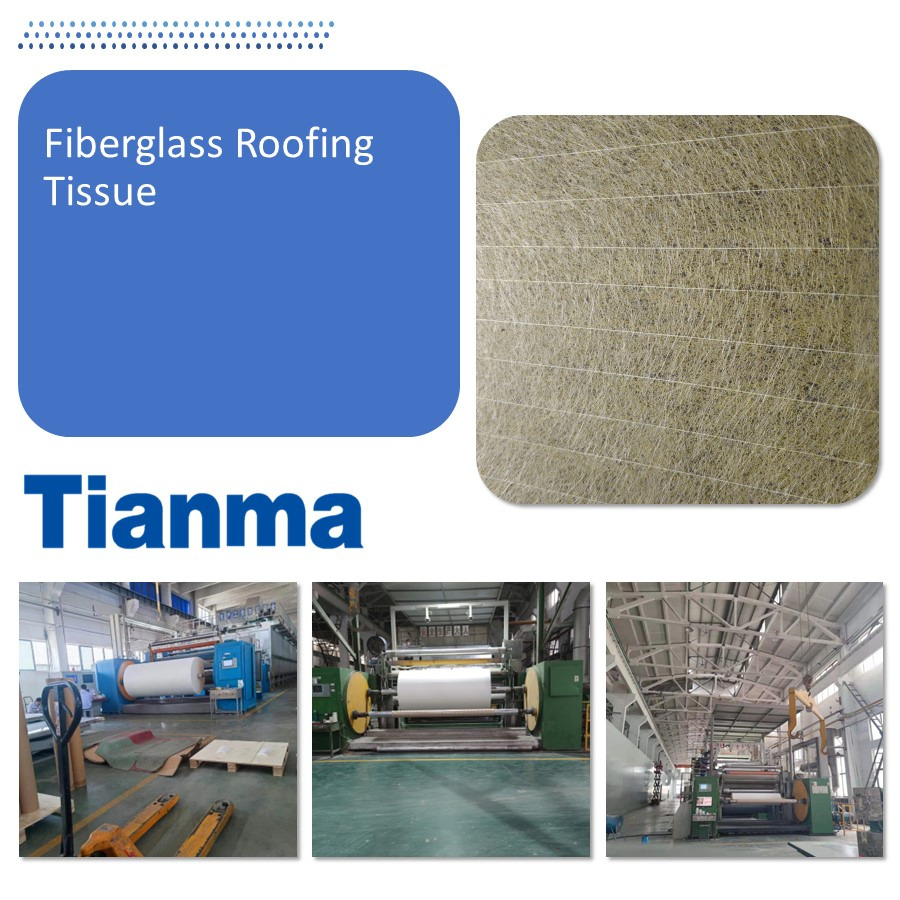Glass Fiber Non Woven Roofing Tissue, Fiberglass Roofing Tissue
