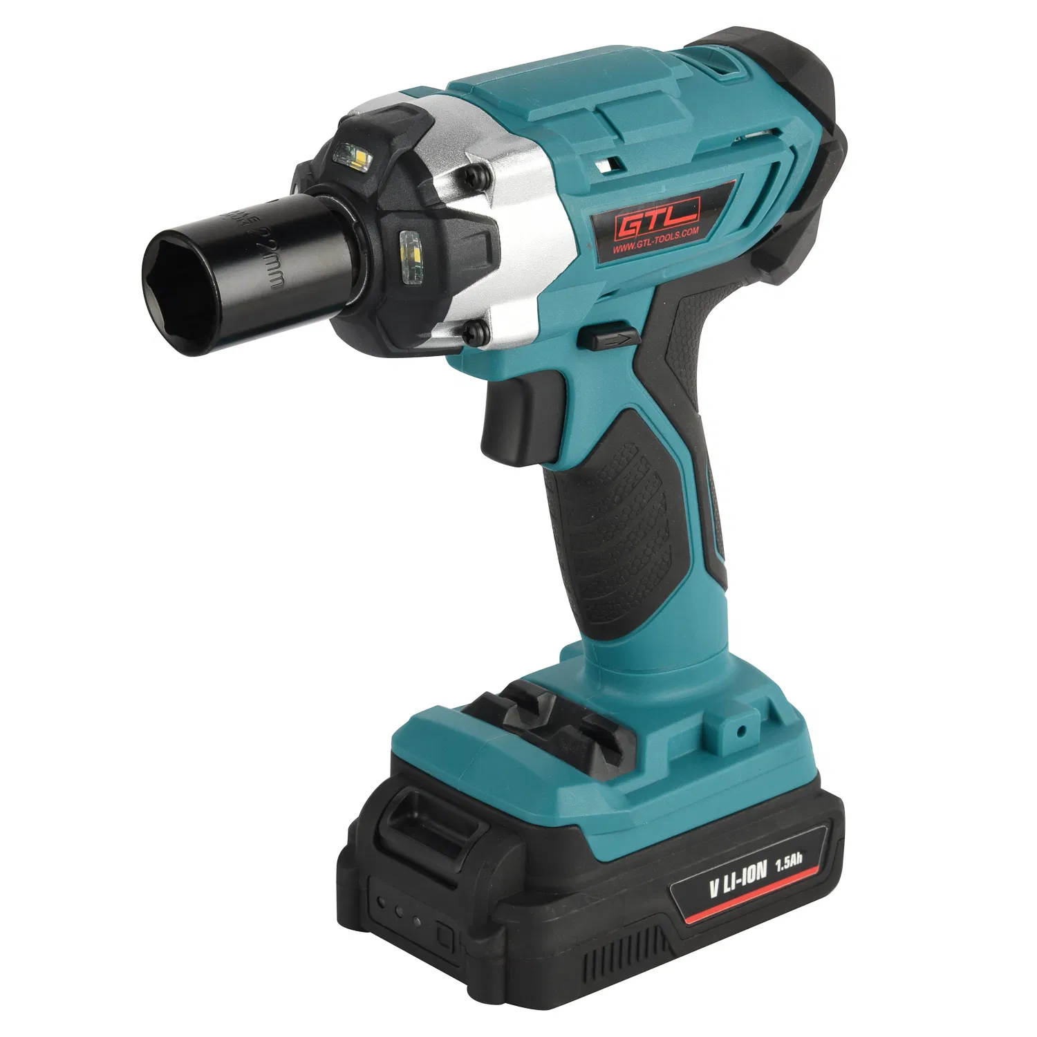 18V 1/2" Li-ion Drive Compact Cordless Impact Wrench with LED Light Soft Grip