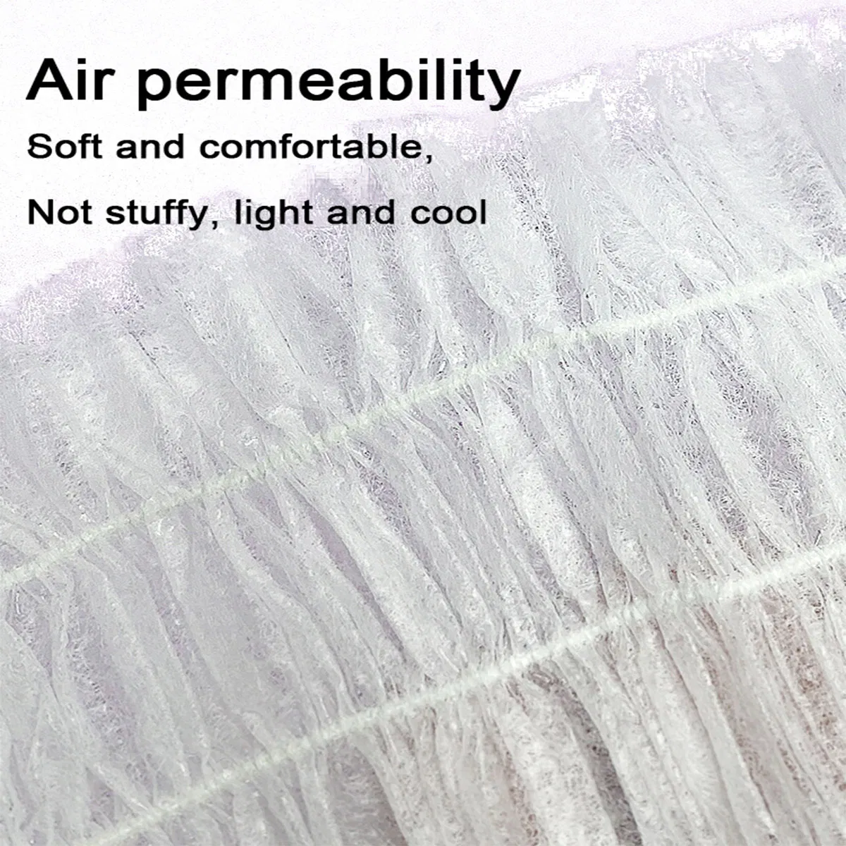 Disposable PP Non Woven Hair Band Disposable SPA Headbands Elastic Hair Bands
