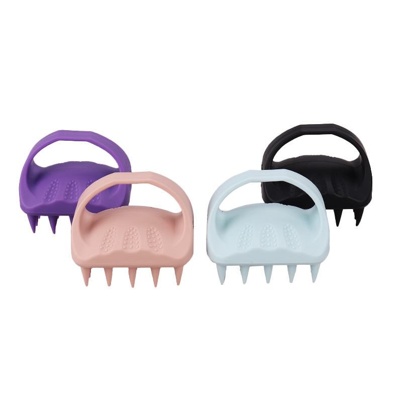 Scalp Massage Hair Brush Massage Dropshipping Natural Silicone Scalp Massage Hair Brush