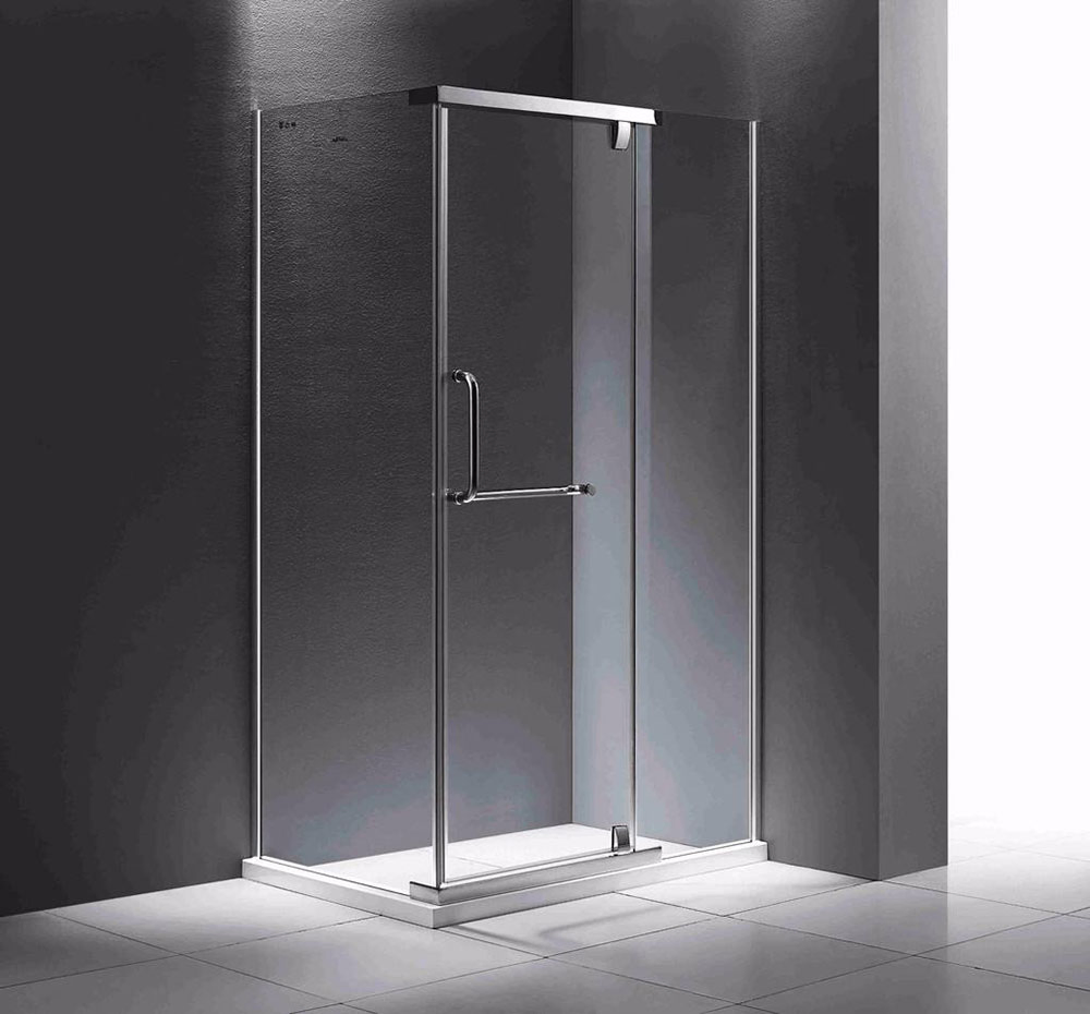 SUS 304 Hardware 10mm Glass Black Walk in Shower Screen/Door Designs