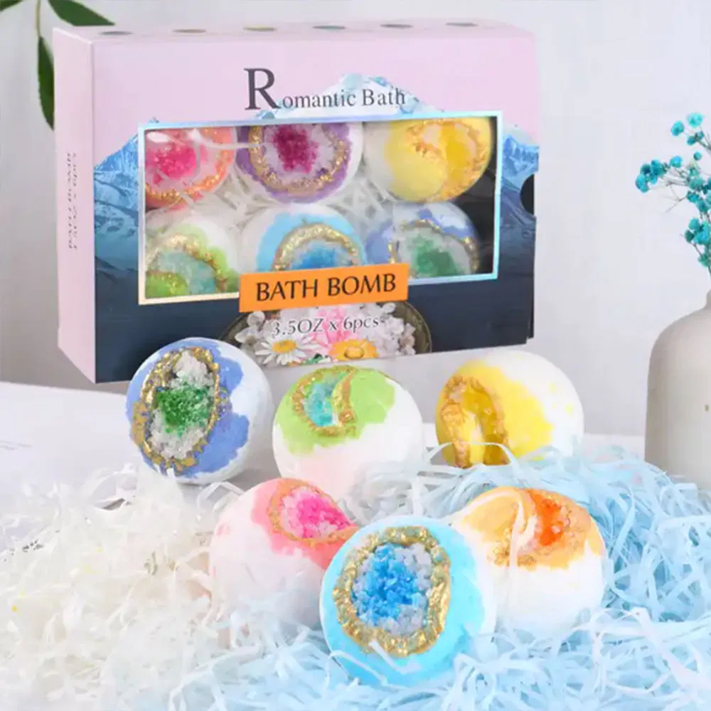 Sea Salt Bath Salt Ball Rose Bath Salt Ball Round Bath Bomb