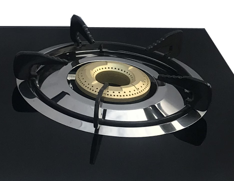Goldk GS-139 Premium Quality Black 2 Burner Table Tempered Glass Gas Stove