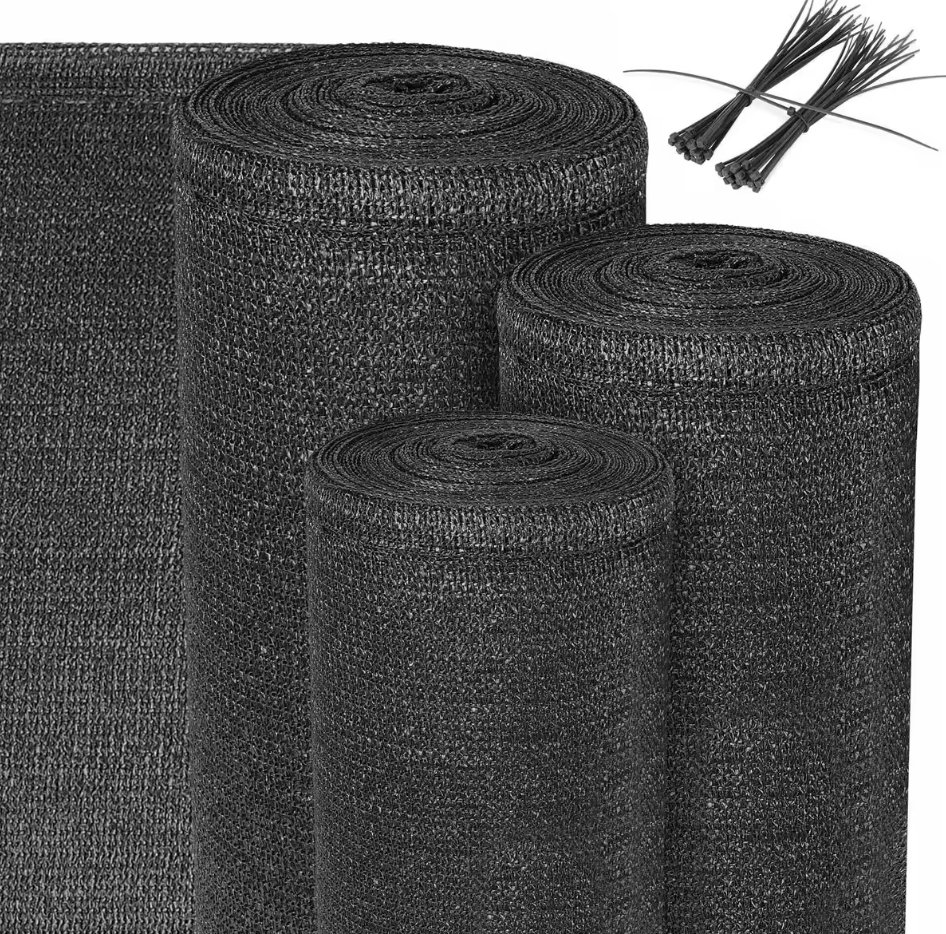 Green Black Agricultural Malla Raschel Sombra 50% 65% 80% 90% Dark Green Shade Net, Black Rachel Shade Mesh, Agriculture Shading Net