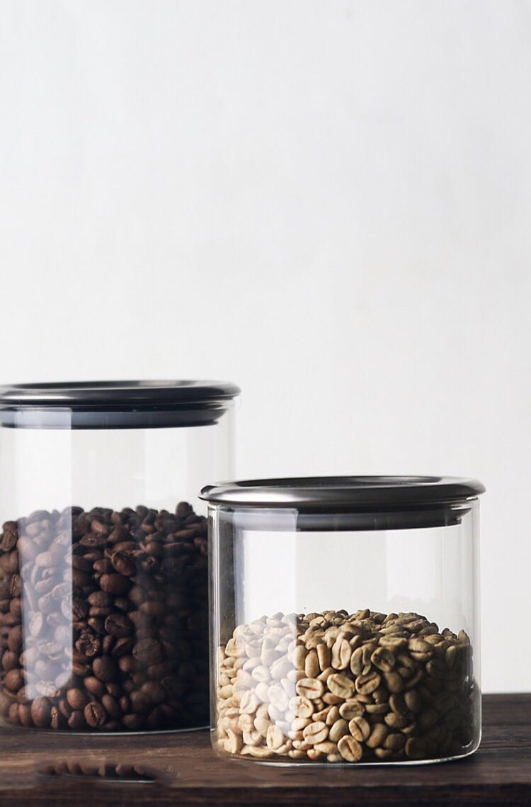 Handmade Kitchen Use Glass Storage Jar with Ss Cover