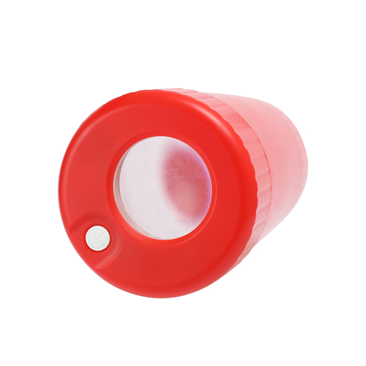 2021 Air Tight Custom LED Storage Jar Plastic Appearance Container with Magnifier Tube Shaped ABS Plastic Herb Glass Jar