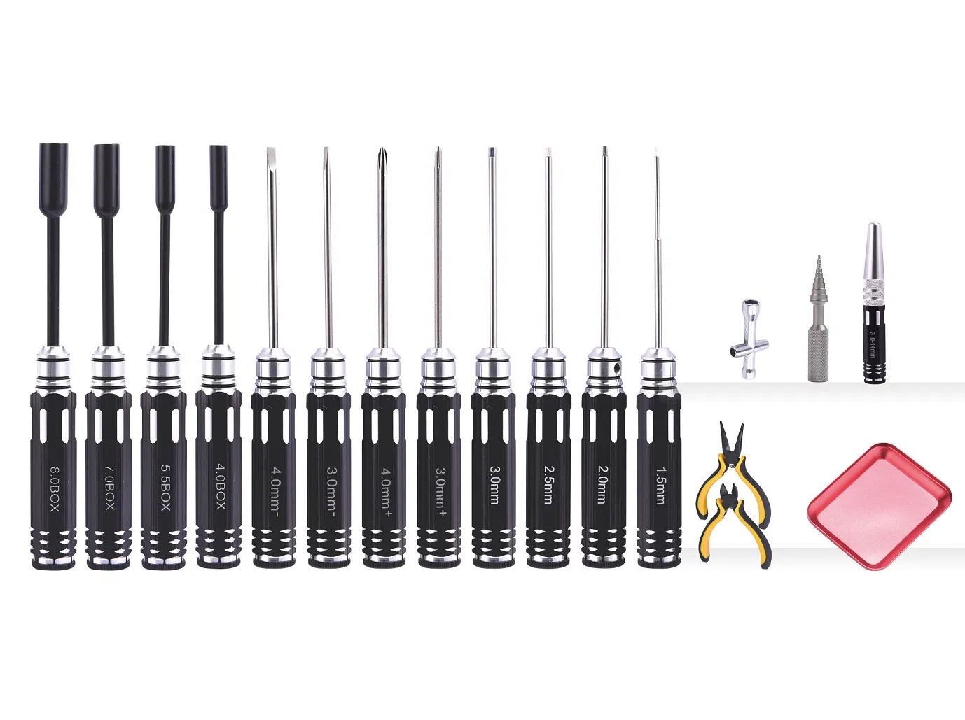 Набор инструментов RC 18PCS с алюминиевой ручкой