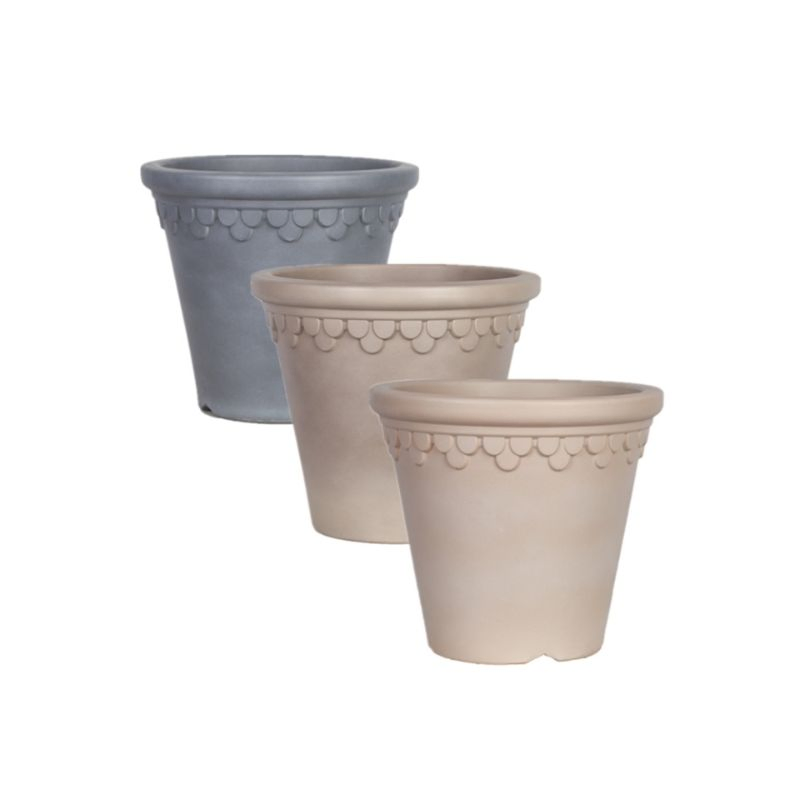 Wholesale Round Plastic Garden Flower Pot &amp; Planter for Gardening Design