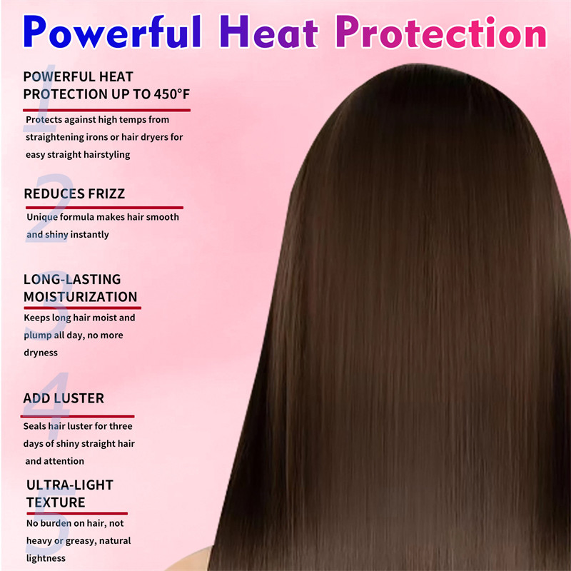 Hair Spray Wholesale Custom Private Label Castor Avocado Oil Heat Protect Spray for Hair