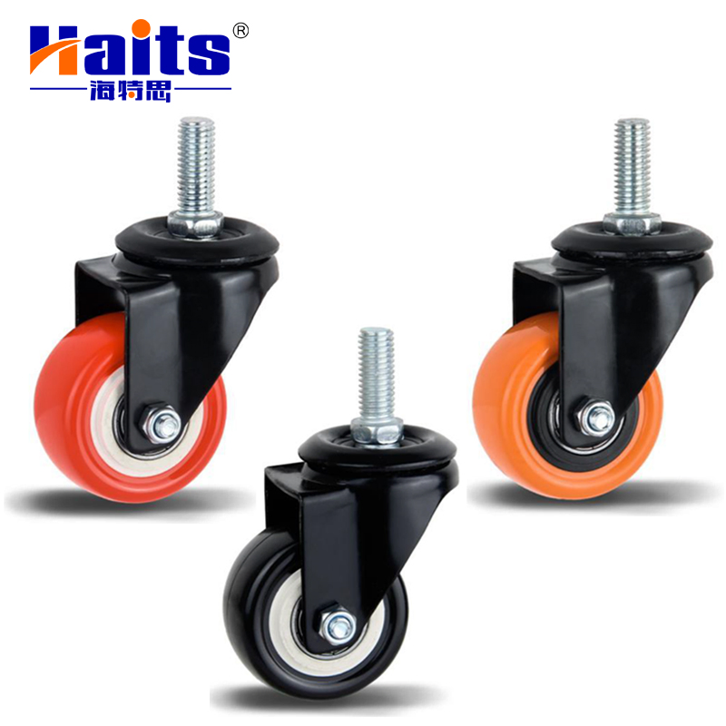 Industrial Casters Wheels Set Dual Brakes Total Lock Direction Lock High Safety