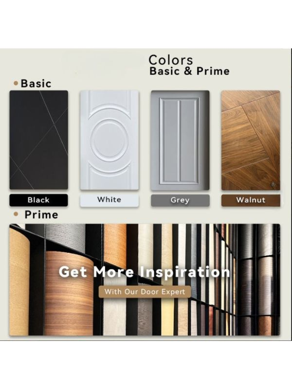 Hinge Style Solid Wood with Nature Veneer Skin Interior Room Door Finished Surface Bedroom for Modern Houses Apartment