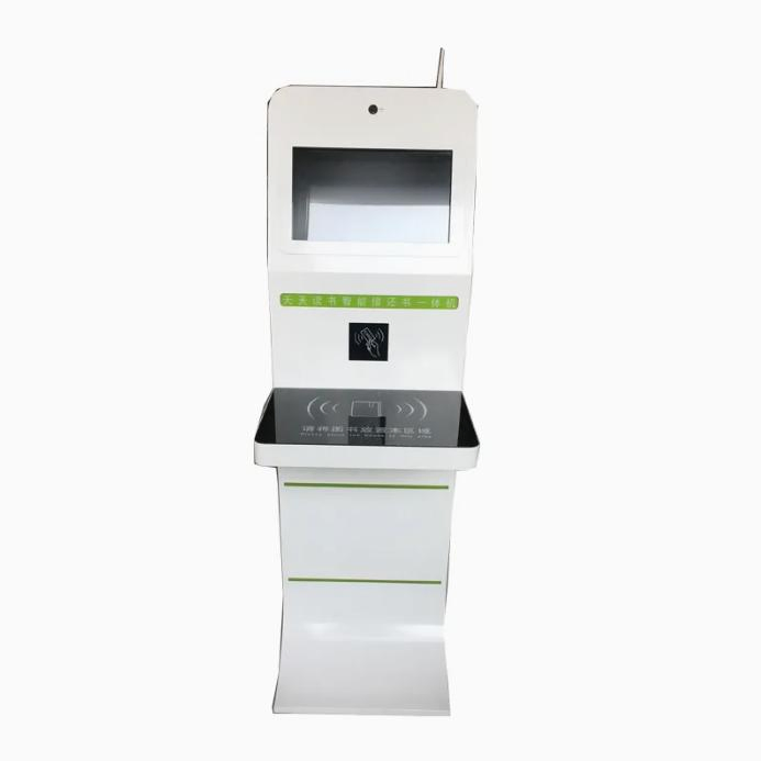 Library Touch Screen Kiosk with RFID Card Reader