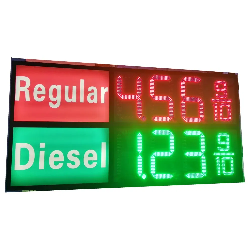 Outdoor 7 Segment LED Gas Station Display Board LED Gas Price Sign for Gas Station