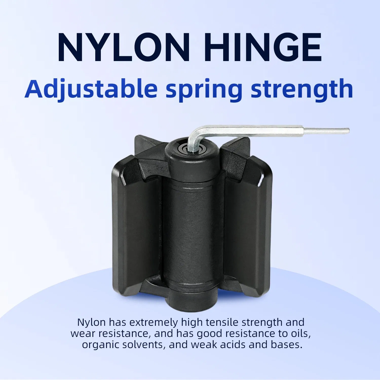 Adjustable Nylon Self Closing Safety Key Lockable Gate Latch and Gate Hinges
