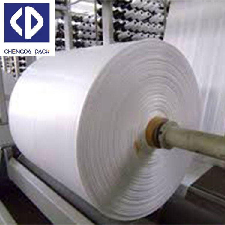 Reusable PP Cylinder Waterproof Fabric Roll Woven Polypropylene Laminated Fabric Roll for PP Woven Bag FIBC Big Bag Packing