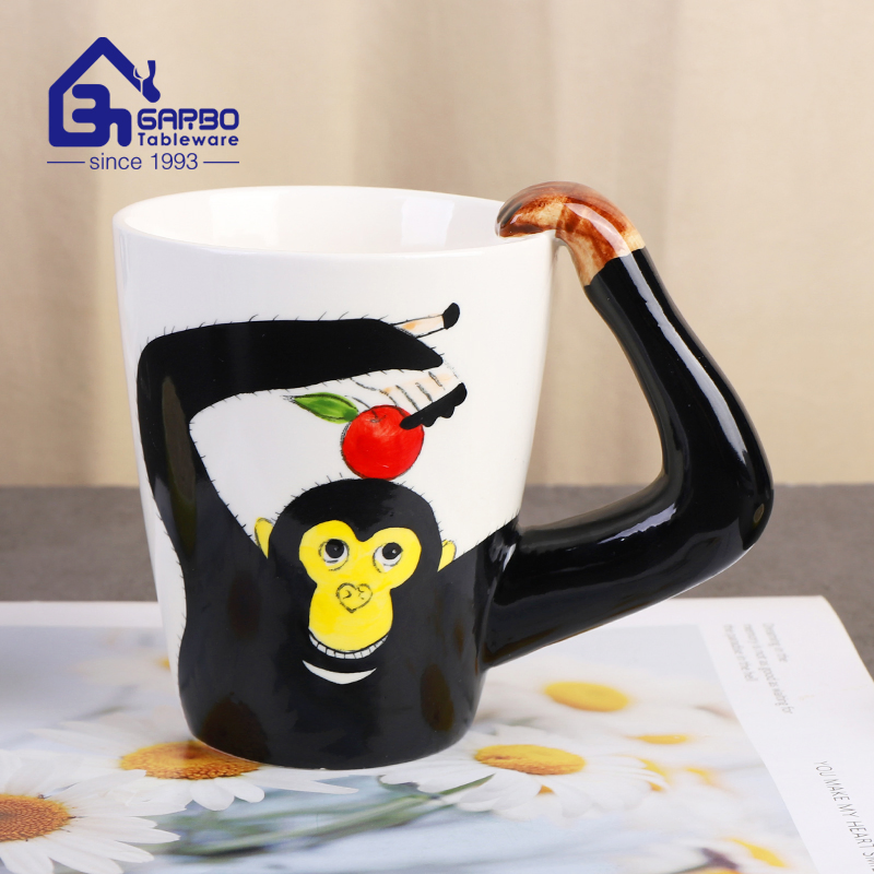 High Quality New Design Mug Ceramic Porcelaincup Home Restaurant Hotel Customized Tumblers with Handle