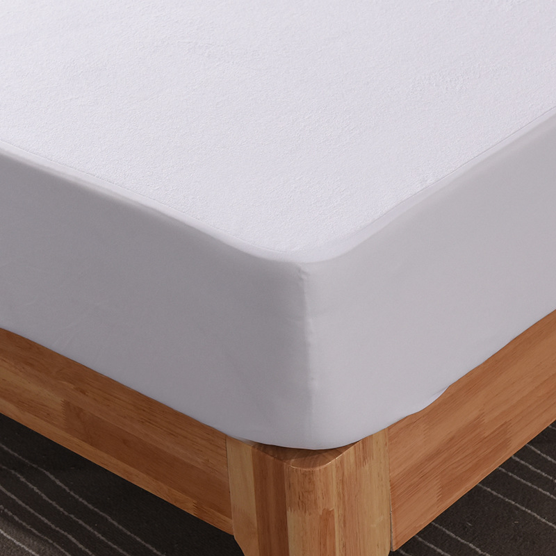 Wholesale High Quality Waterproof Mattress Protector Fitted Sheet Terry Towel Bed Cover
