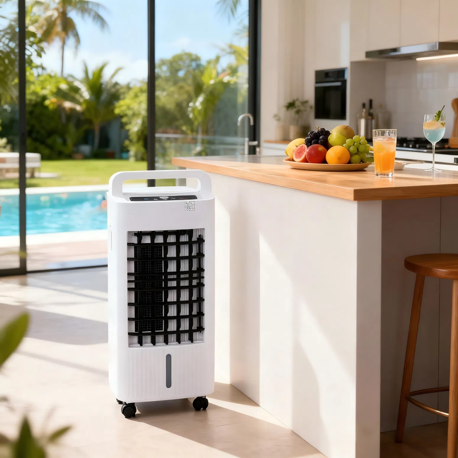 High Performance Wholesale Cooling and Heating Capabilities Restaurant Portable Air Cooler with Remote Control Ice Crystals Cooling Evaporative Air Cooler