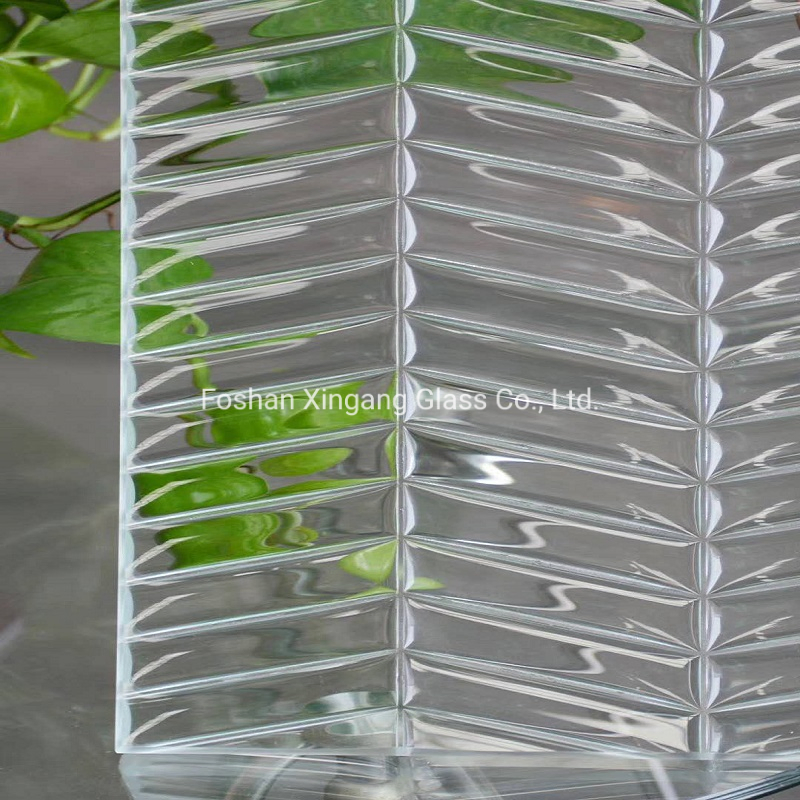 Hot-Melt Figured/Fused/Decorative/Art/Cast Glass for Wall Partitions/ Doors/Shower Case /Windows