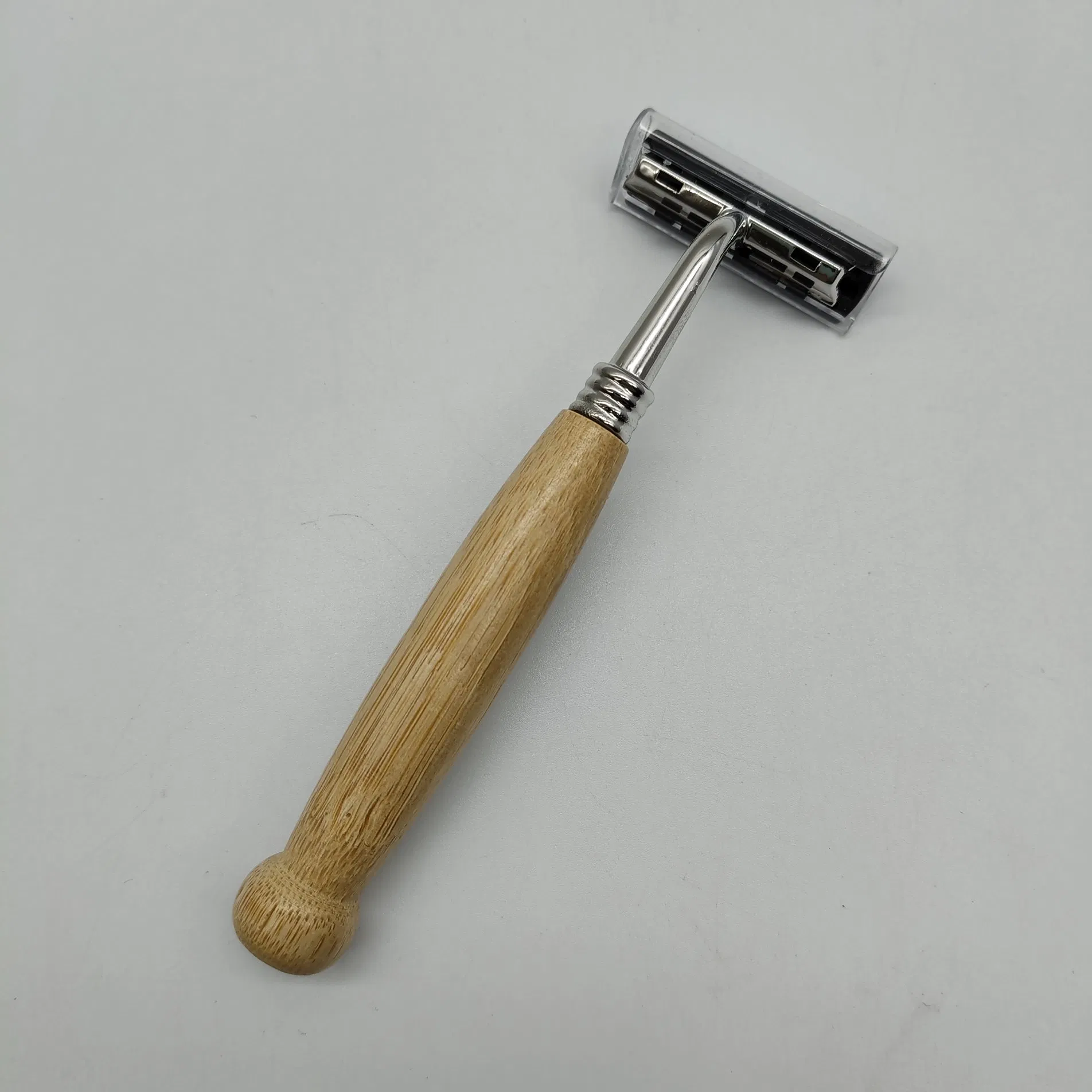 Eco-Friendly Twin Blade Stainless Steel Safety Razor Bamboo Handle Shaving Razor