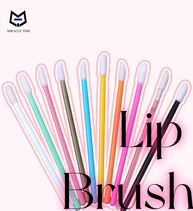 Mt Lashes Wholesale Premium Disposable Lip Gloss Make up Brush Cosmetic Spoolie Cleaning Lip Brush