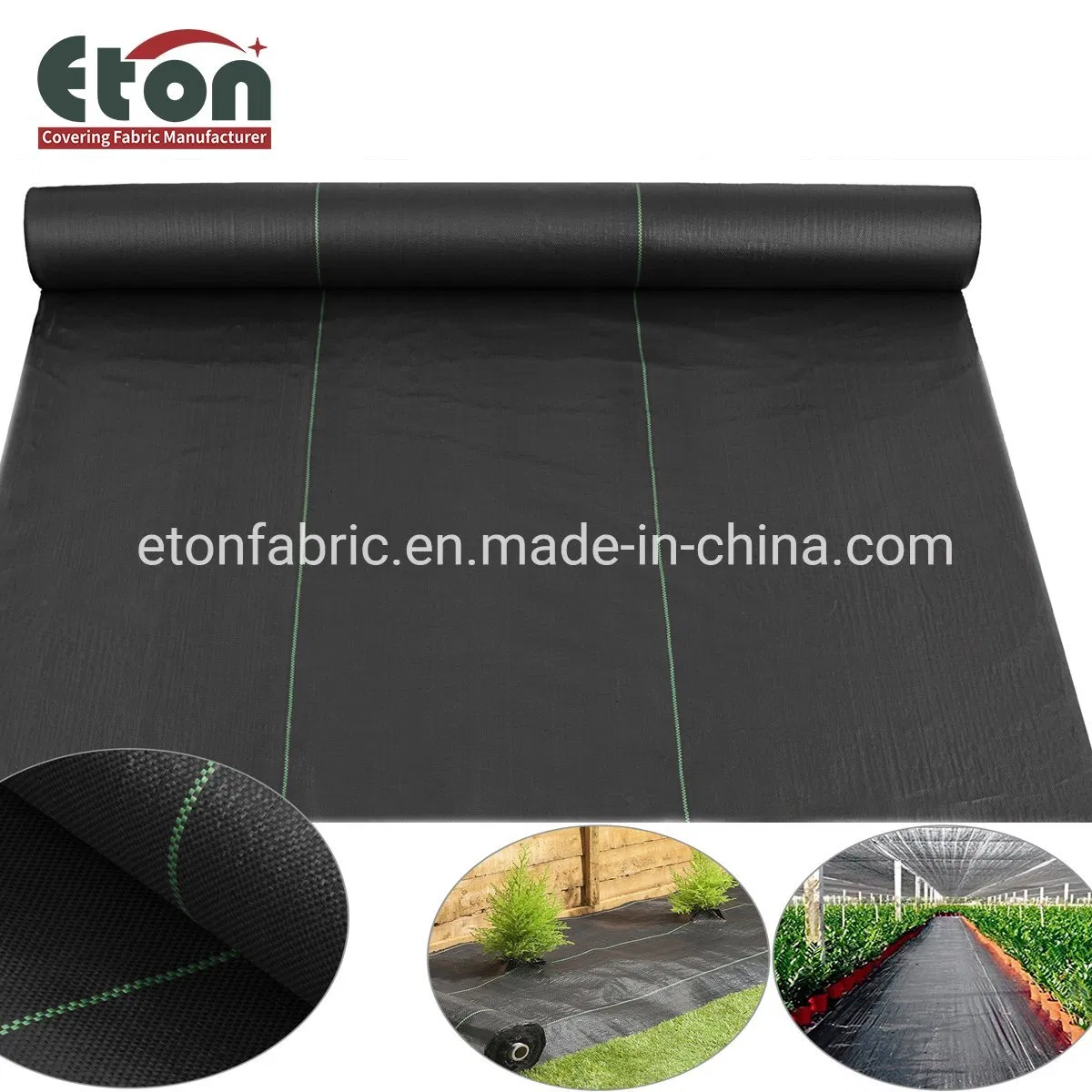 PP Woven Geotextile Ground Cover Weed Barrier Control Block Mat for Landscape/Garden/Agriculture