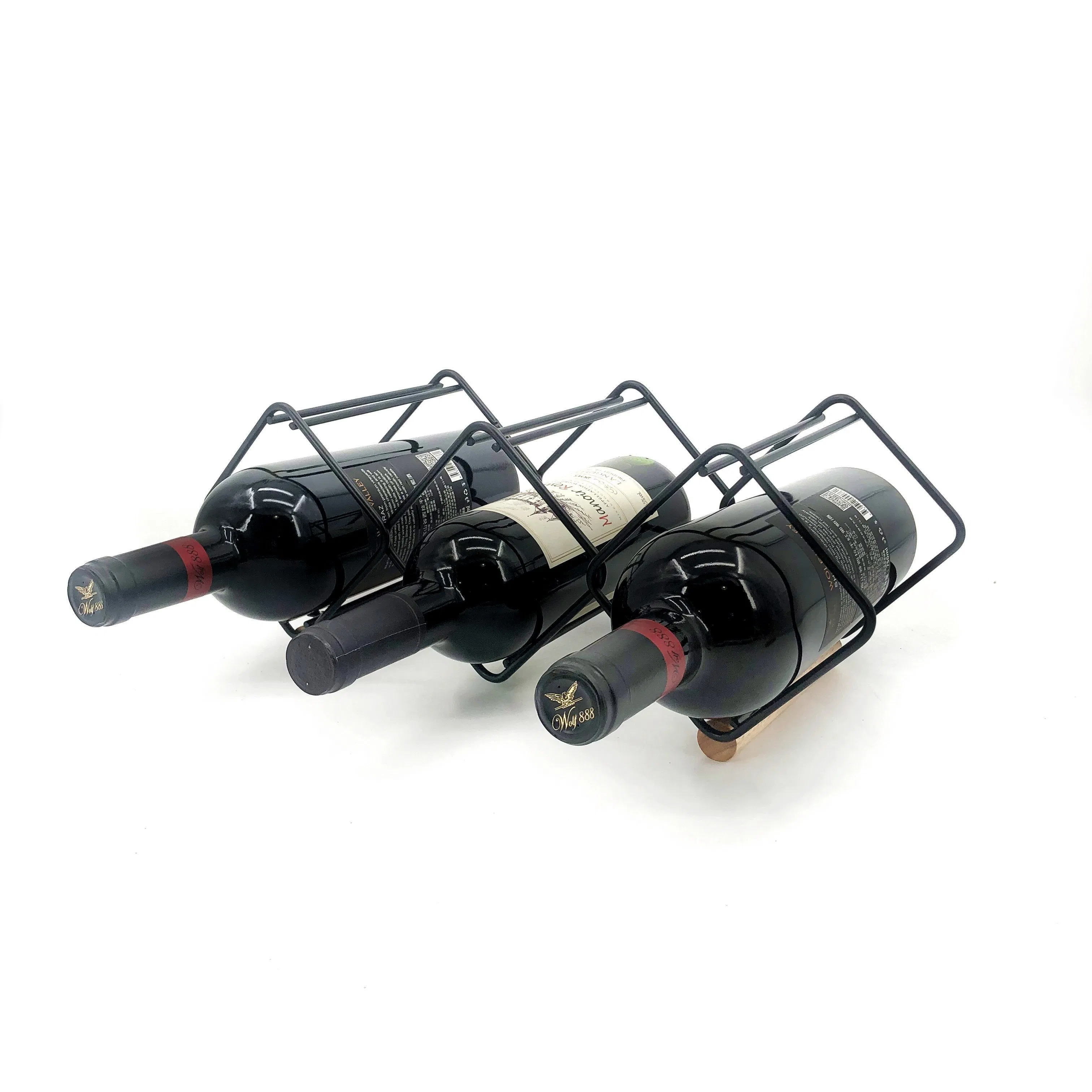 Настенная подставка для винных бутылок из металла