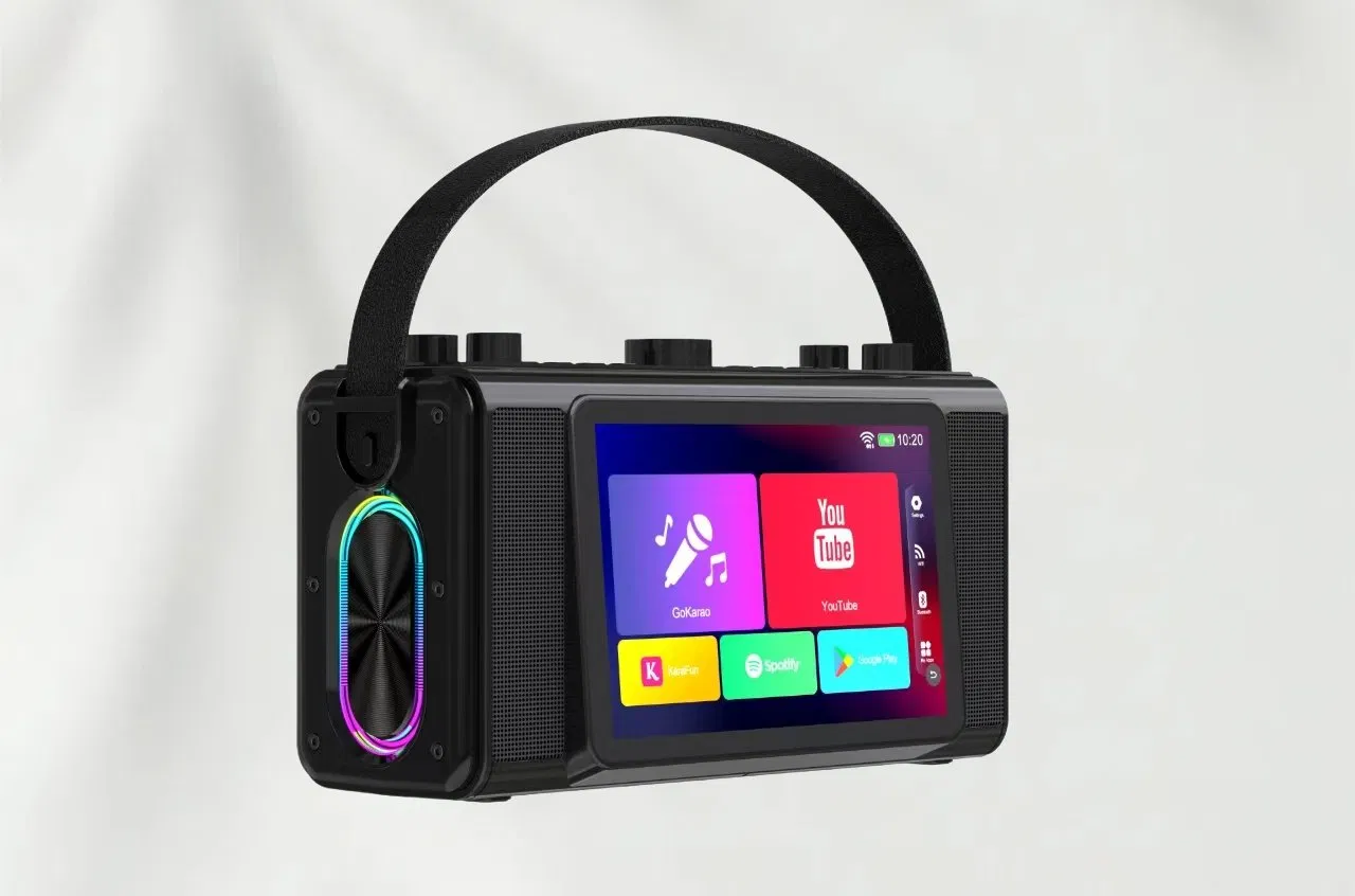 7'' Touch Screen Portable for Karaoke Screen Machine with Microphone Portable Speakers