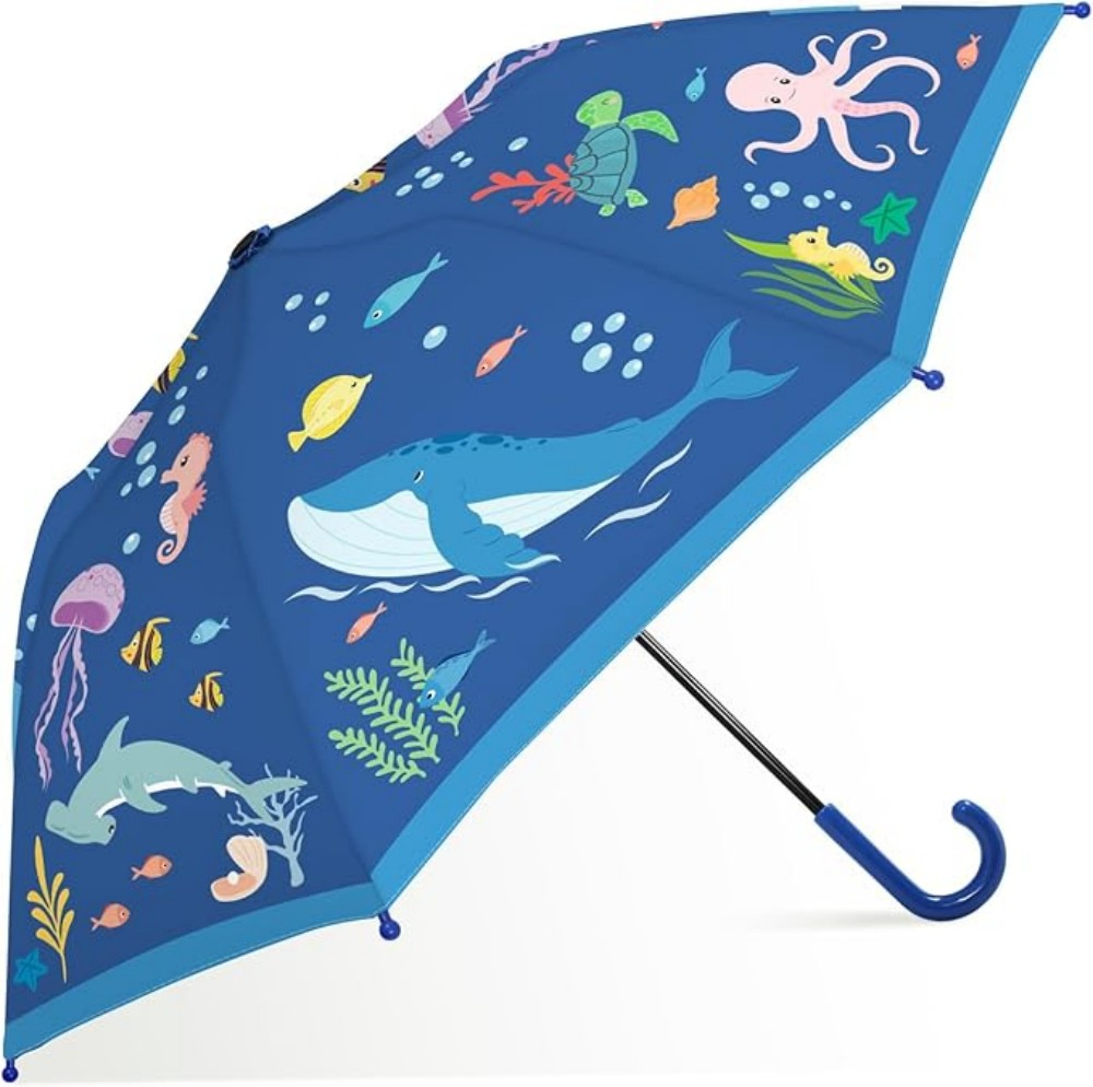 Детский зонт-трость со зверюшками, складной