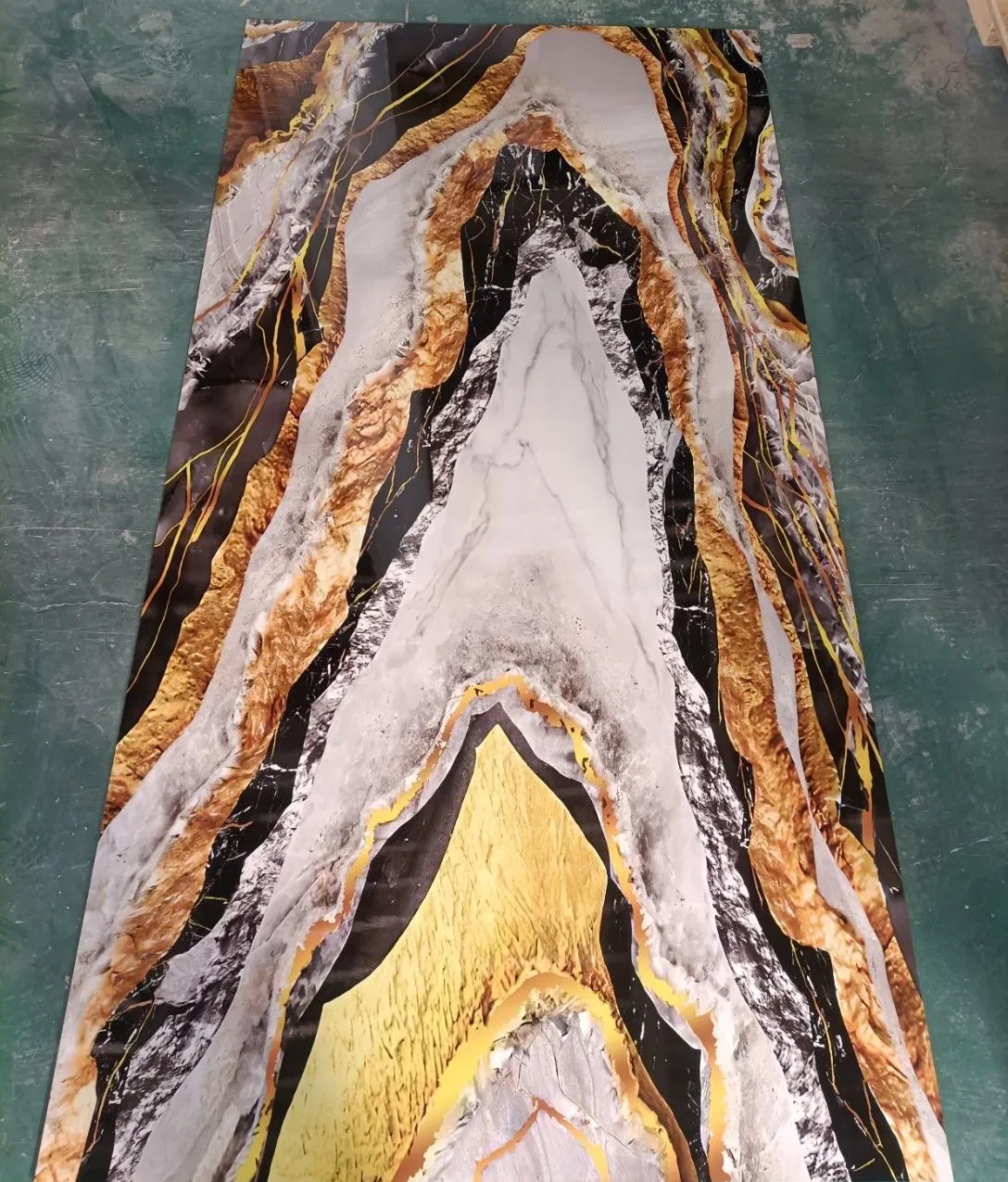 1220mm*2900mm High Quality UV Board PVC Marble Sheet for Indoor Decoration