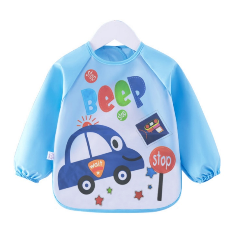Waterproof Kids Apron, Baby Feeding & Art Smock, EVA Reversible Long Sleeve Coveralls – Wholesale Stock Available