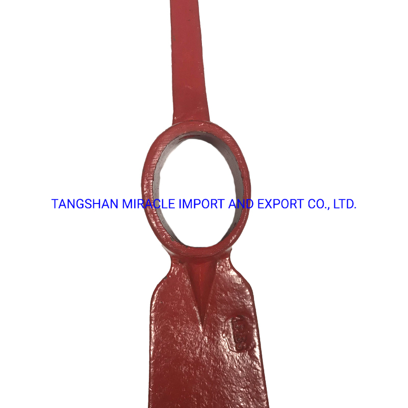 Railway Steel P406 Red Mattock Head Pickaxe for Tanzania