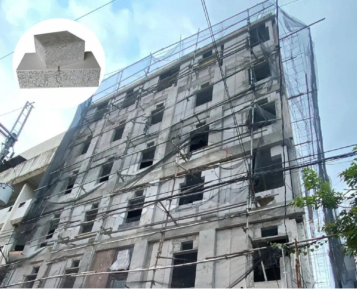 Wall Panels EPS Fiber Cement Board Sandwich Panel Concrete House Lightweight Foam Exterior Wall Fence Building for Construction