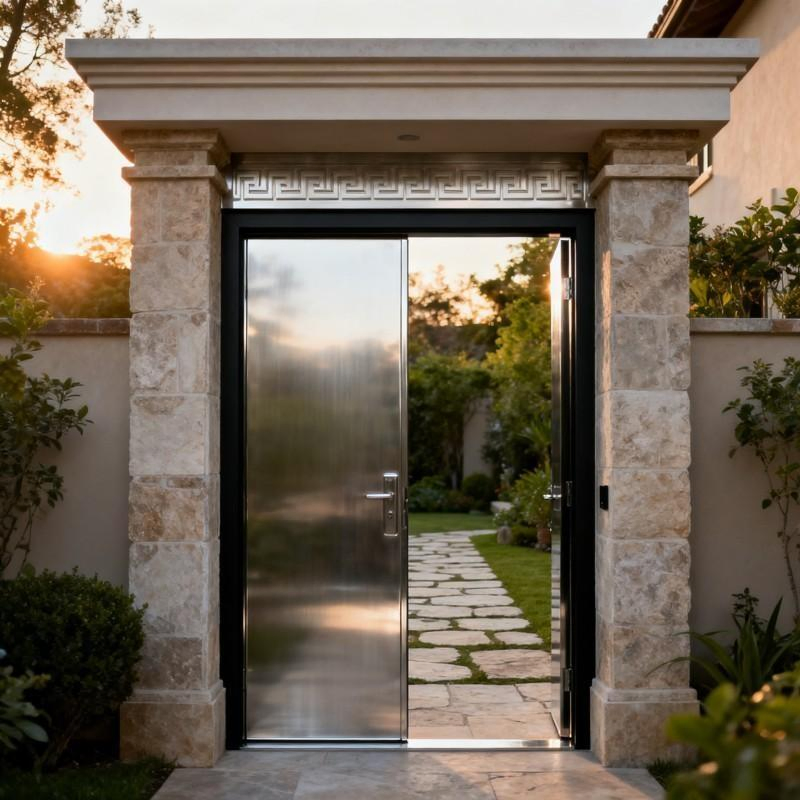 Exterior Stainless Steel Door for All-Weather Conditions
