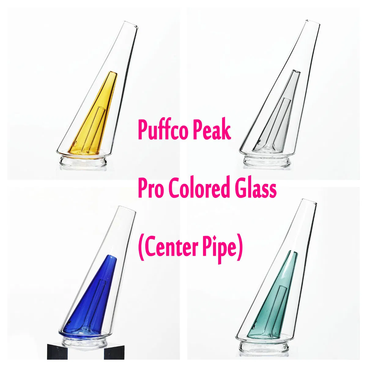 Puffco Peak PRO Colored Glass - Center Pipe