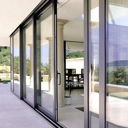 Low E Glass Aluminum Double Glazing Sliding Door