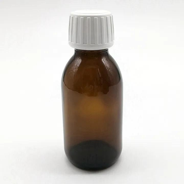 Glass Bottle Syrup Bottle with Gold Lid 30ml 60ml 120ml Ropp Cap