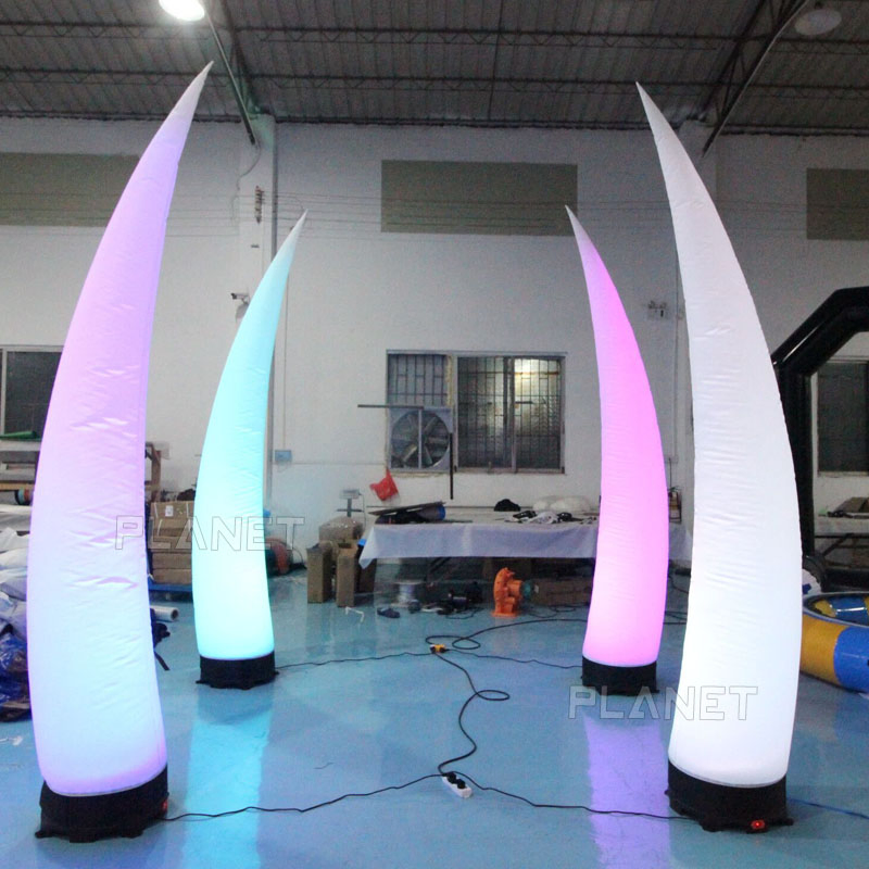 Party Decorative Colorful-Changing LED Inflatable Pillar for Sale