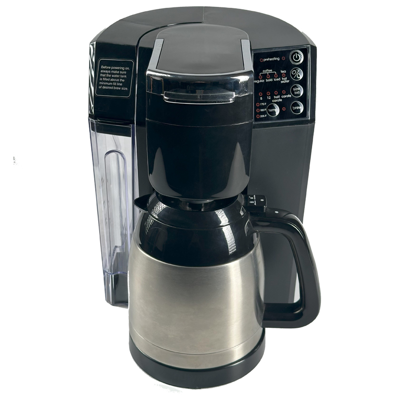 1.25L Premium Capsule Coffee Machine 6-Function LED Display Double-Layer Stainless Steel Insulated Pot